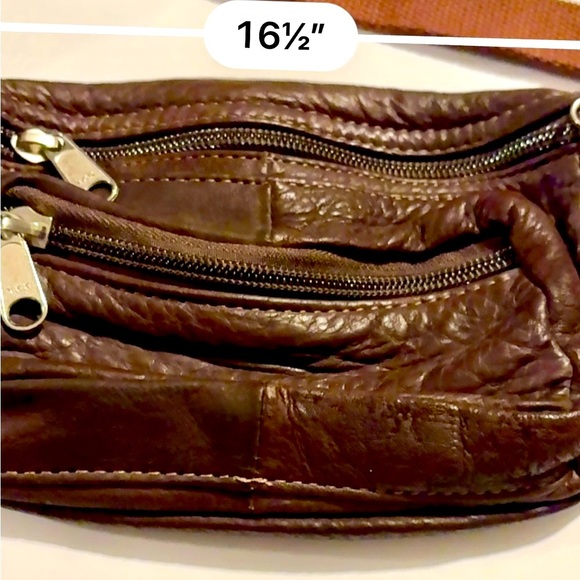 Coronado Men's Brown Leather Belt Bag - Picture 10 of 14